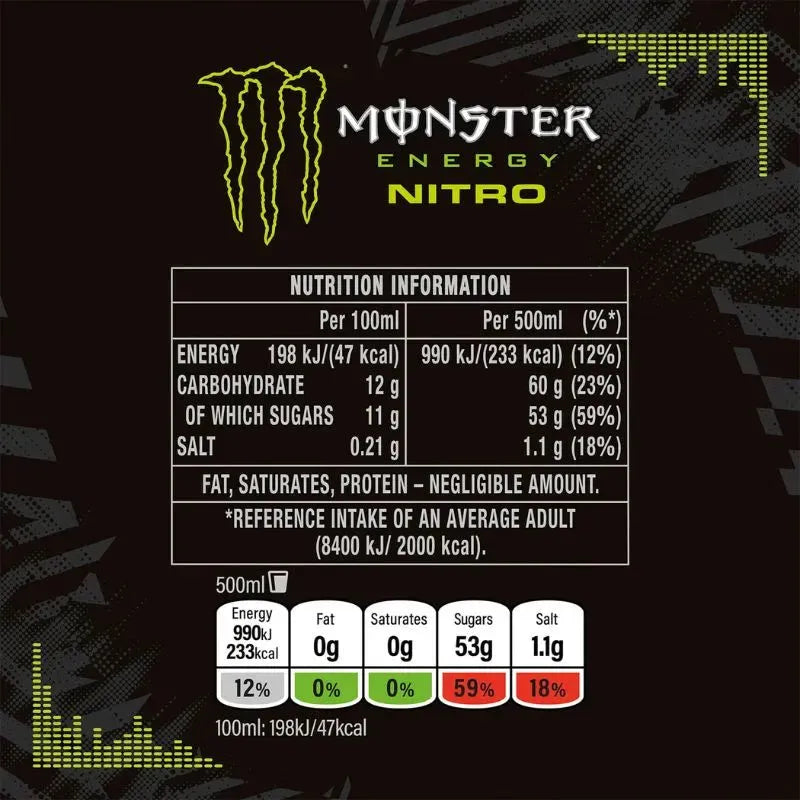 Monster Energy Drink Nitro Super Dry - 500ml-Global Food Hub