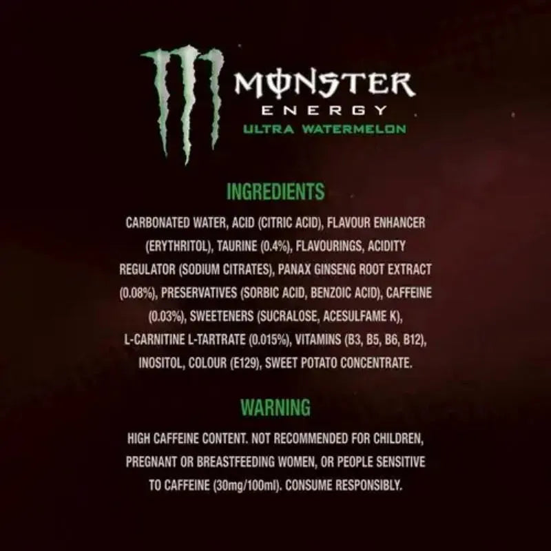 Monster Energy Drink Ultra Watermelon - 500ml-Global Food Hub
