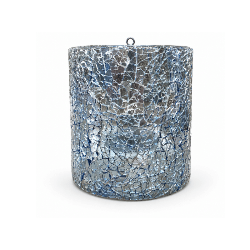 Mosaic Tealight Holder – Reflective Glass Candle Decor-Global Food Hub