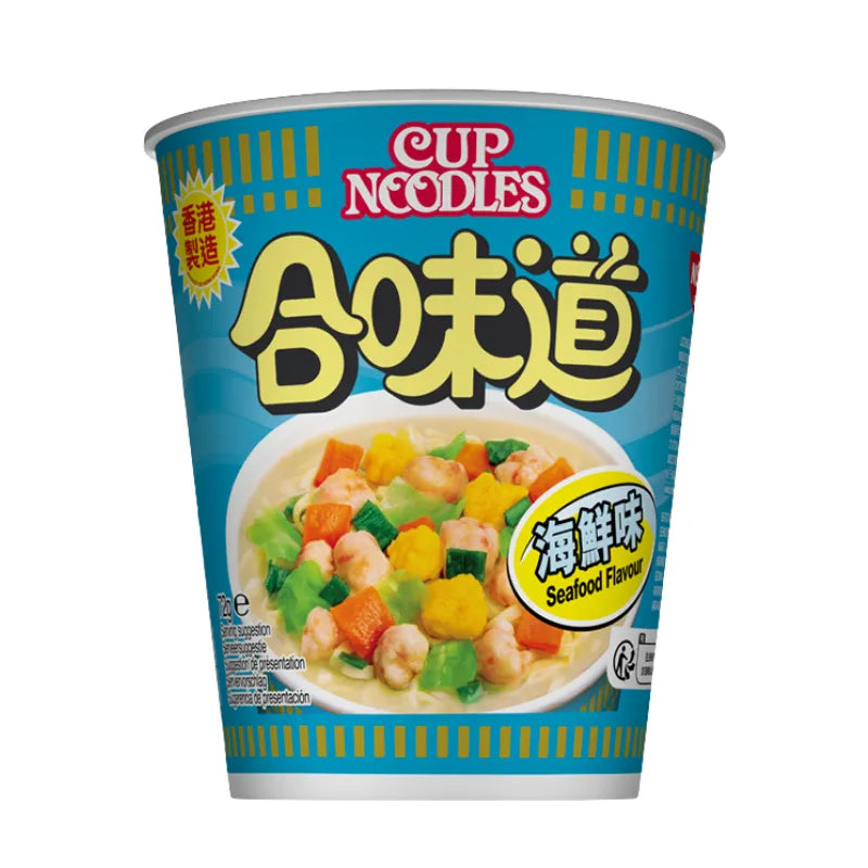 Nissin Hong Kong Cup Noodle Seafood Flavour - 71g-Global Food Hub