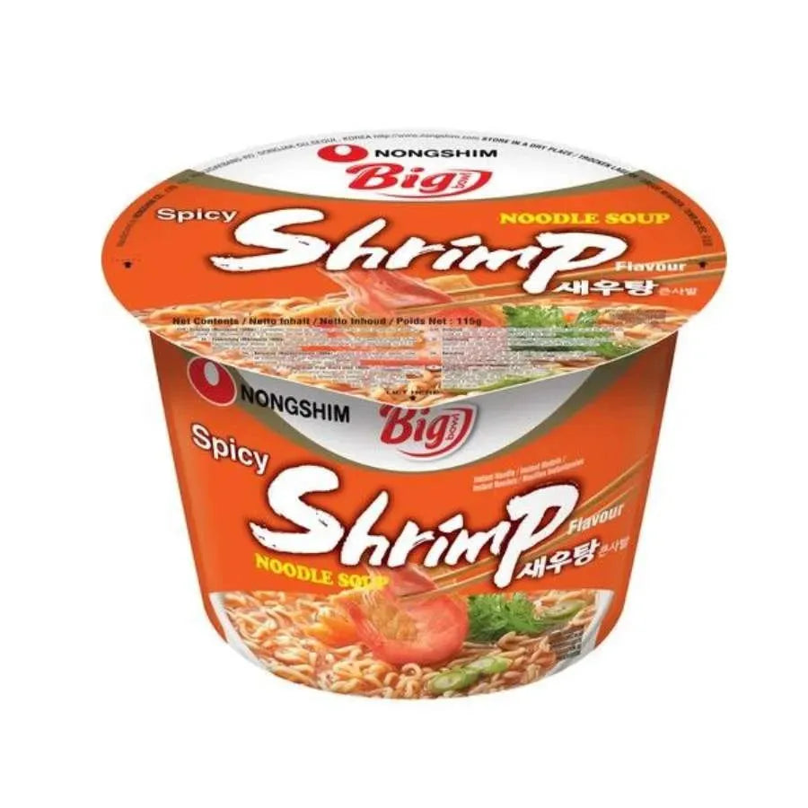 Nongshim Bowl Noodle Spicy Shrimp - 115g-Global Food Hub