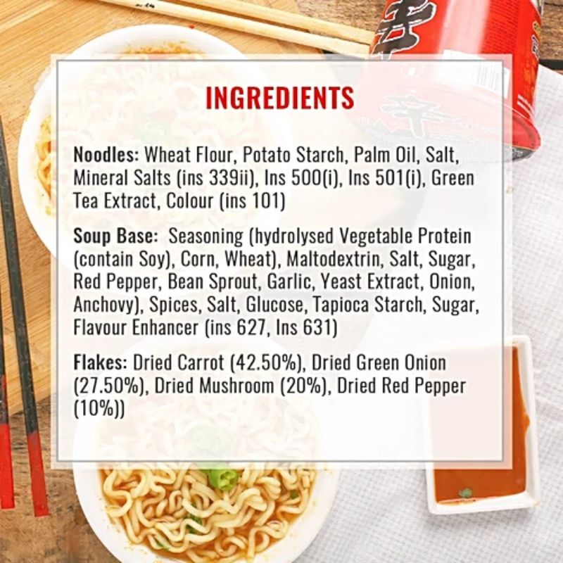 Nongshim Spicy Shin Noodles Cup - 68g-Global Food Hub