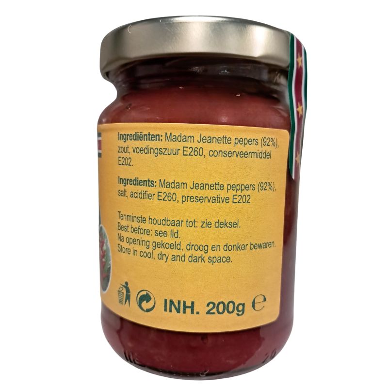 Paloeloe Sambal Madame Jeanette Red - 200g-Global Food Hub
