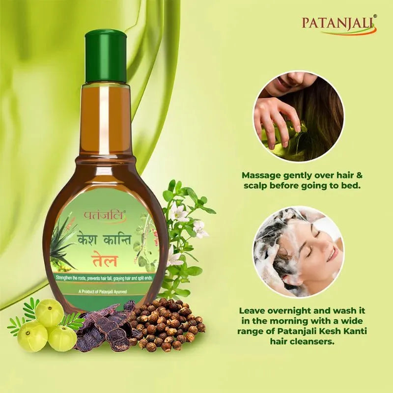 Patanjali Kesh Kanti Hair Oil - 120g-Global Food Hub