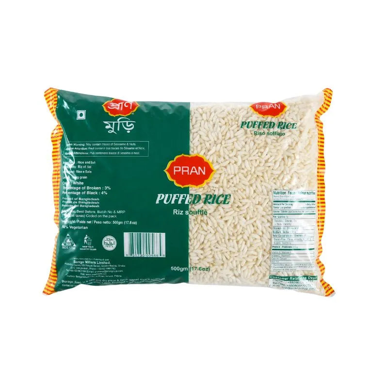 Pran Mamra Puffed Rice - 500g-Global Food Hub