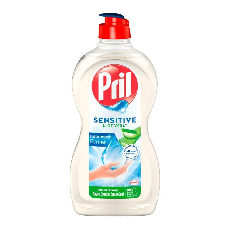 Pril Dishwashing Detergent Liquid Sensitive Aloe Vera - 450ml-Global Food Hub