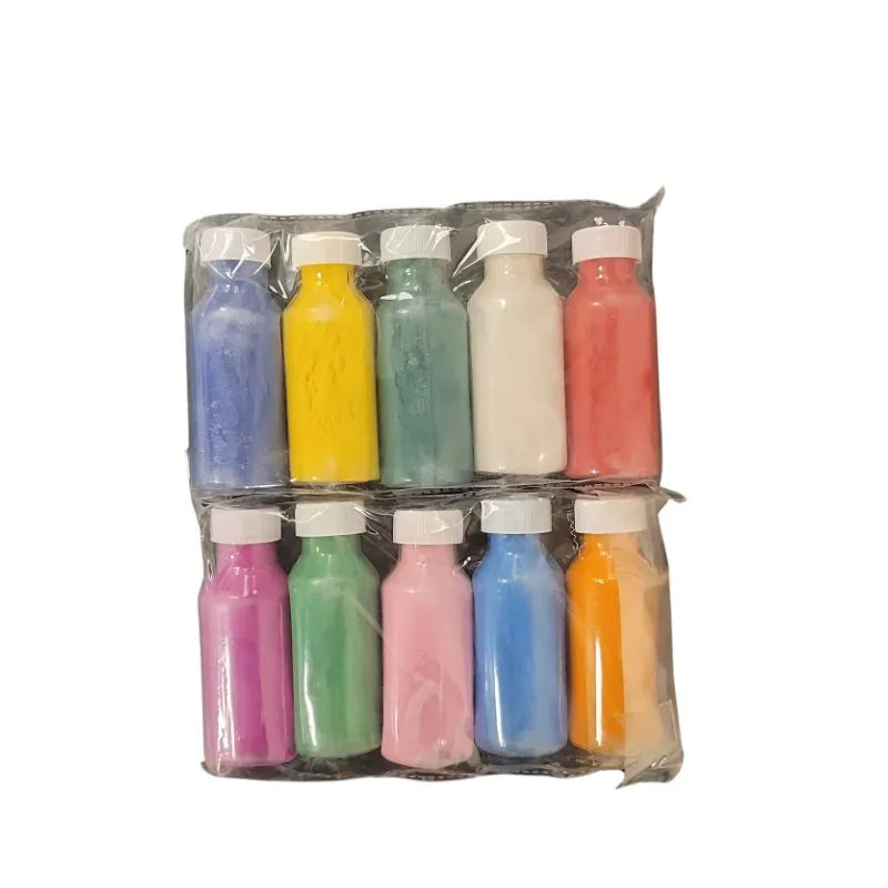 Puja Greh Rangoli Set - Stencil 2pcs & 10 Colour Bottles-Global Food Hub