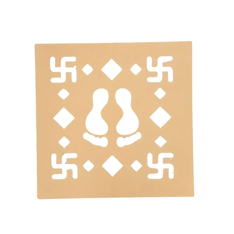 Puja Greh Rangoli Set - Stencil 2pcs & 10 Colour Bottles-Global Food Hub