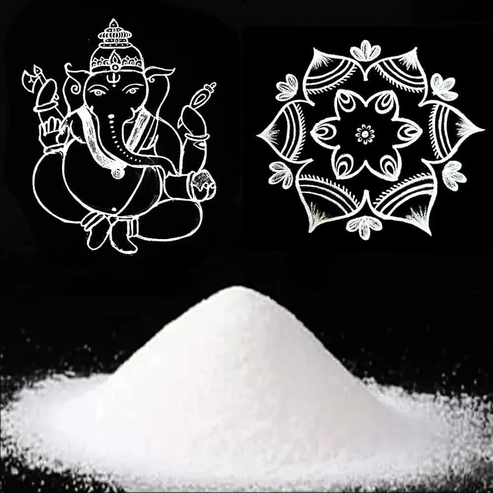 Rangoli Colour - White 200g-Global Food Hub