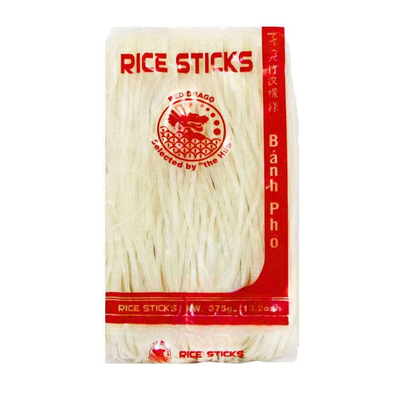 Red Drago Rice Sticks 5mm - 375g-Global Food Hub