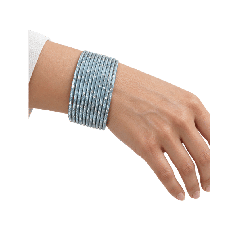 Revency Adults Bangles Set of 24 - Light Gray - Size 2.6-Global Food Hub