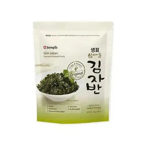 SEMPIO Seaweed Snack Original Seasoned Gim Jaban Laver Crispy & Crunchy - 50g-Global Food Hub