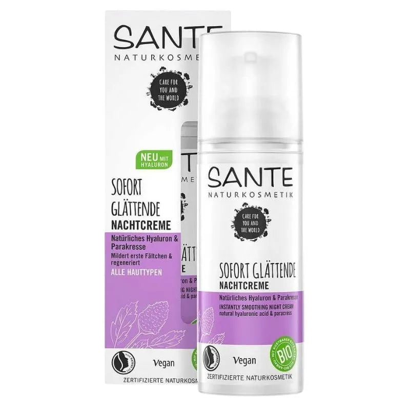 Sante Natural Cosmetics Instant Smoothing Night Cream - 50ml-Global Food Hub