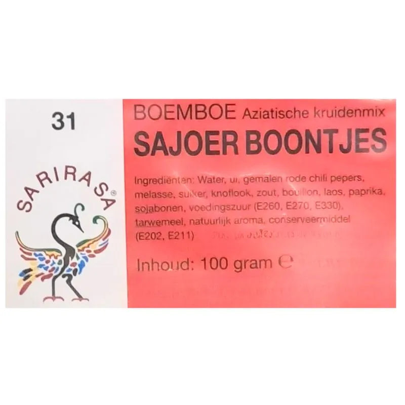 Sarirasa Boemboe Sajoer Boontjes - 100g-Global Food Hub