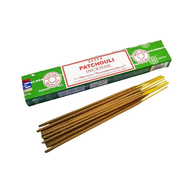 Satya Patchouli Incense Sticks-Global Food Hub