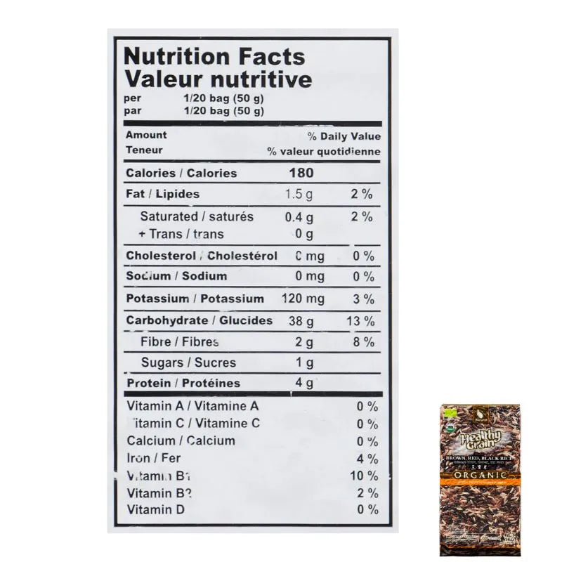 Sawat-D - ORGANIC Brown, Red & Black Rice 1Kg-Global Food Hub