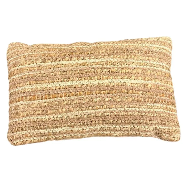 Sizo Handmade Cushion Chenille Cotton Brown Colour 30X50cm-Global Food Hub