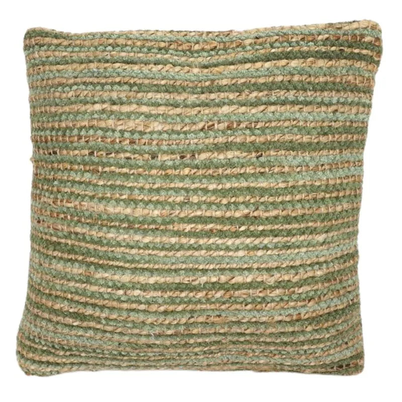 Sizo Handmade Cushion Chenille Cotton Olive 45X45cm-Global Food Hub