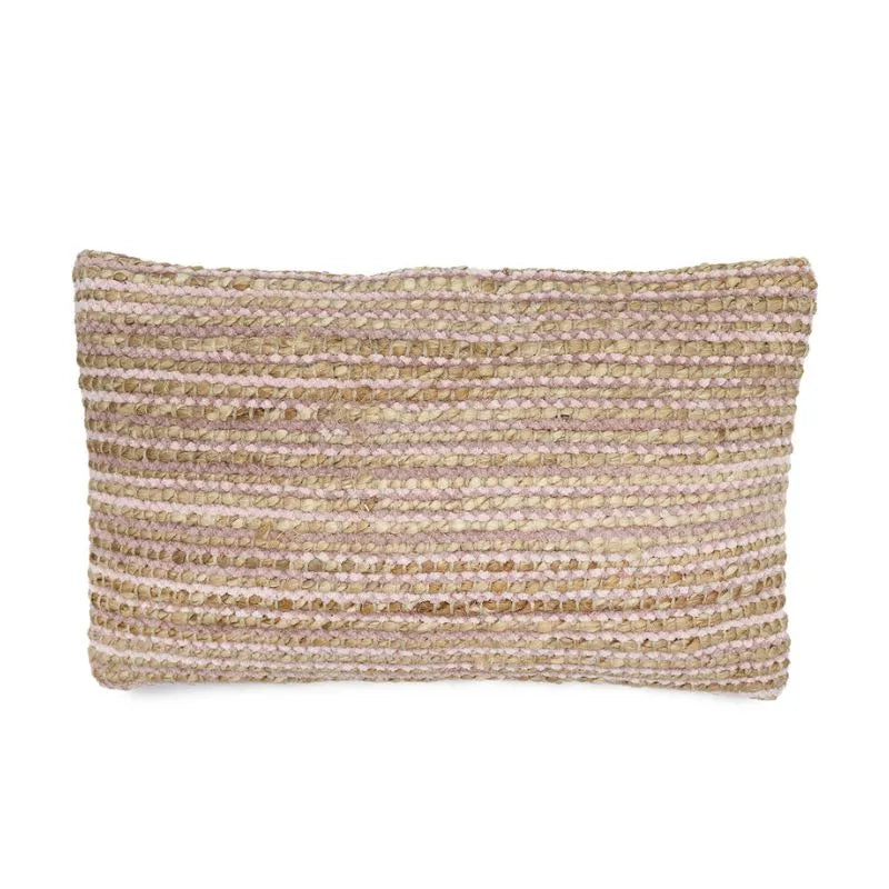 Sizo Handmade Cushion Chenille Cotton Pink Colour 30X50cm-Global Food Hub