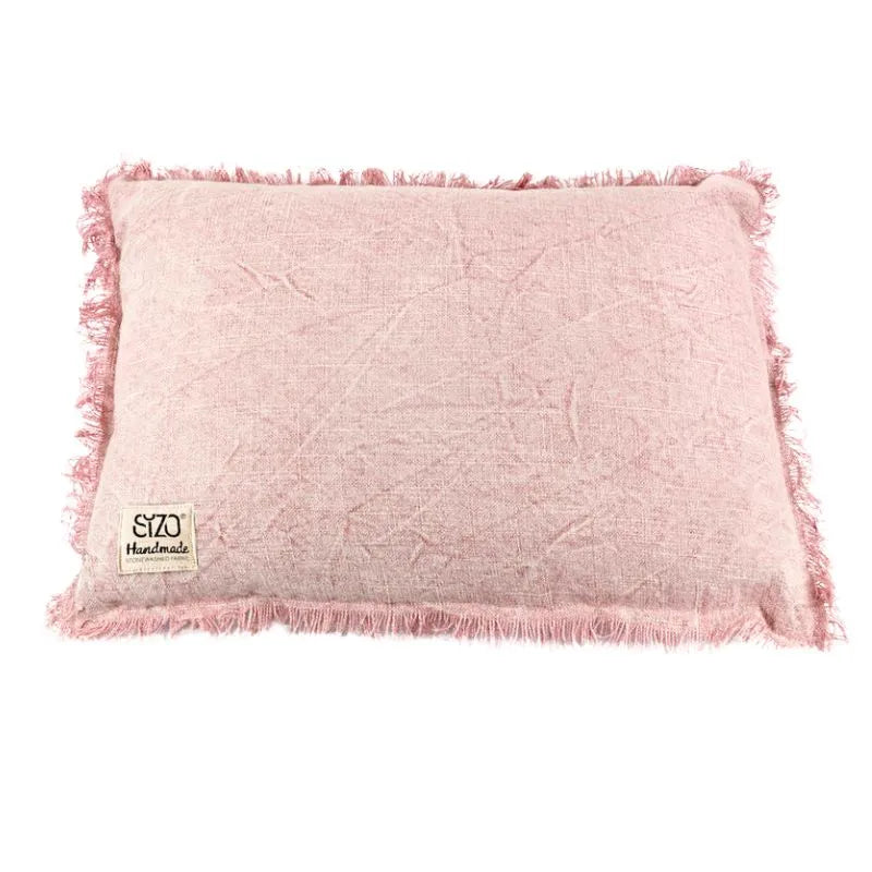 Sizo Handmade Cushion Cotton Pink Colour 30X50cm-Global Food Hub