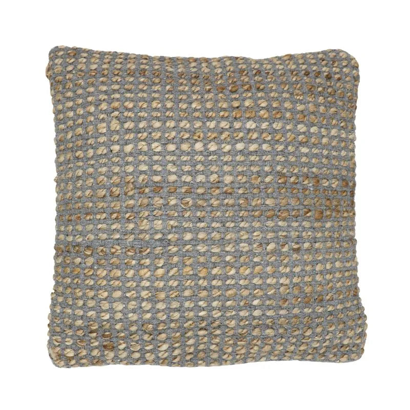 Sizo Handmade Cushion Jute Cotton Grey Colour 45X45cm-Global Food Hub