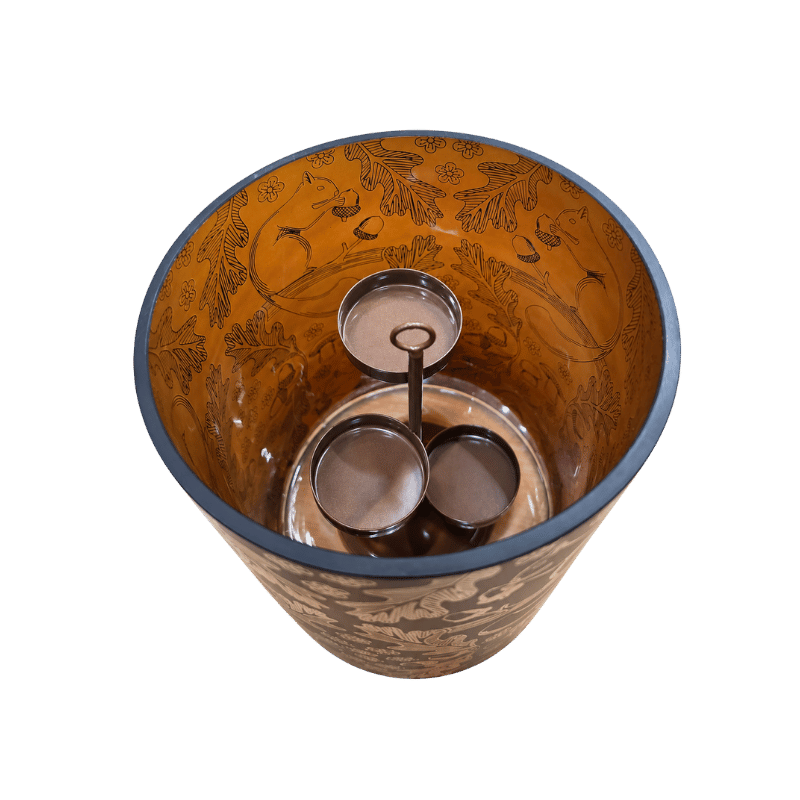 Squirrel Three Candle Holder - Decorative Centerpiece-Global Food Hub