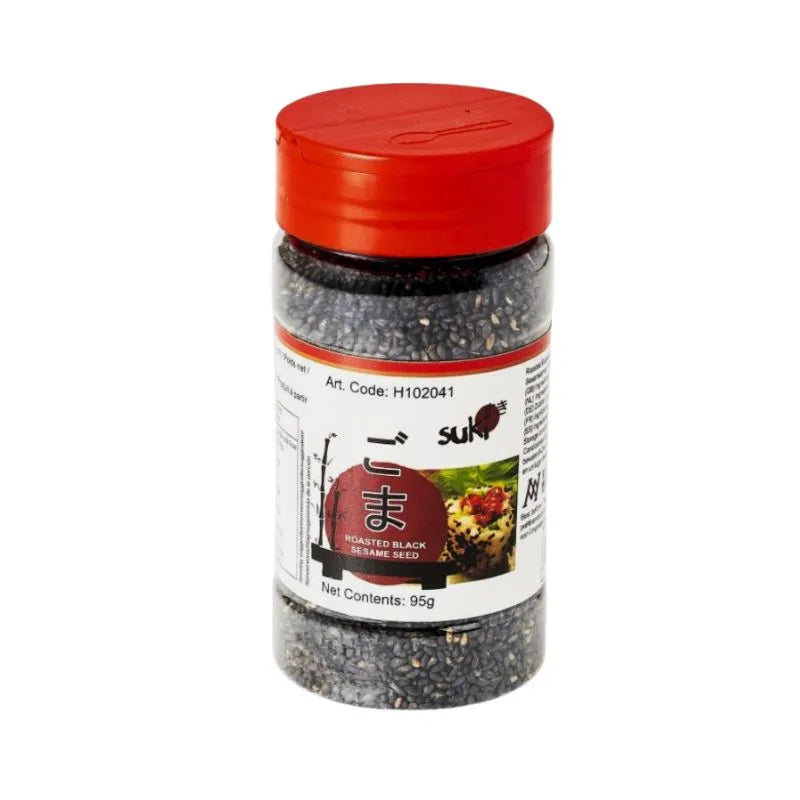Suki Roasted Black Sesame Seeds - 95g-Global Food Hub
