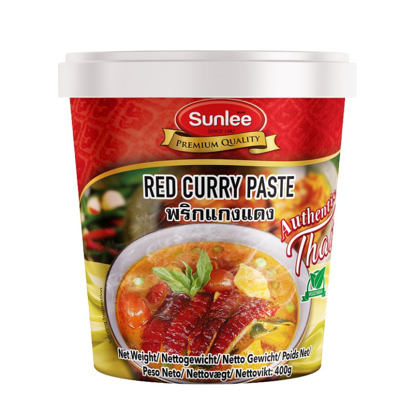 Sunlee Vegan Red Curry Paste -400g-Global Food Hub