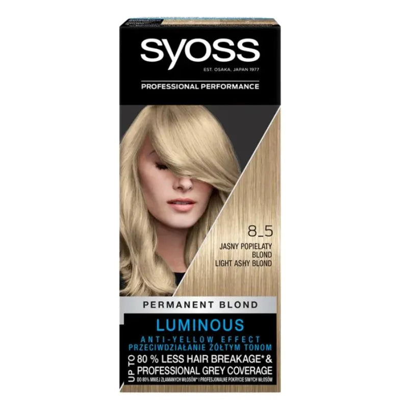 Syoss Hair Dye Light Ash Blond 8_5 - 215ml-Global Food Hub