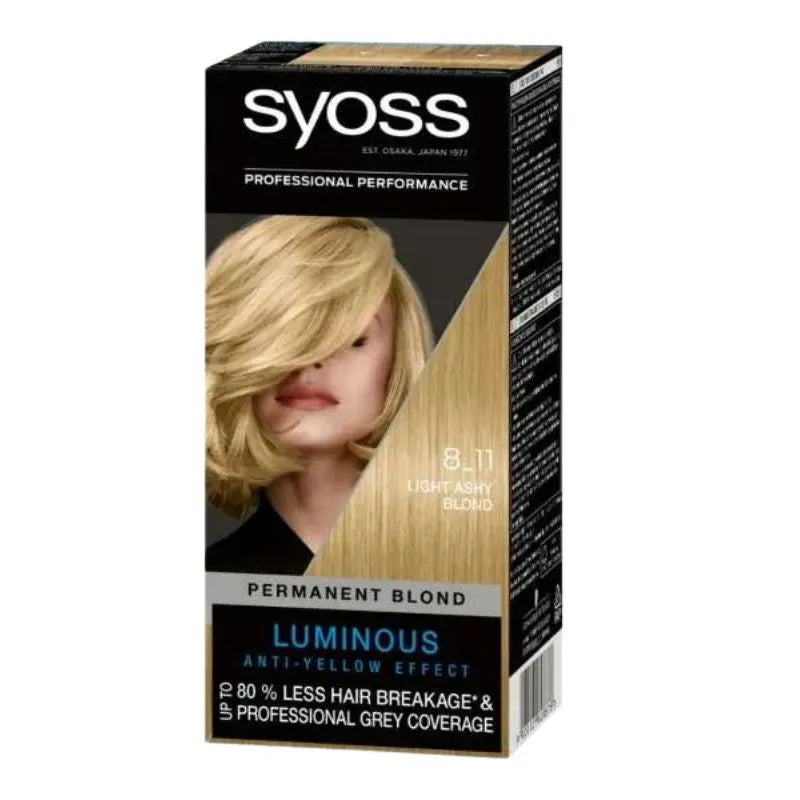 Syoss Hair Dye Very Light Blond 8_11 - 215ml-Global Food Hub