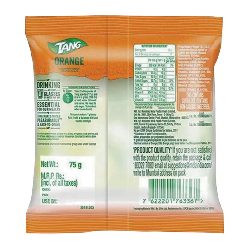 Tang Orange Instant Drink - 75g-Global Food Hub