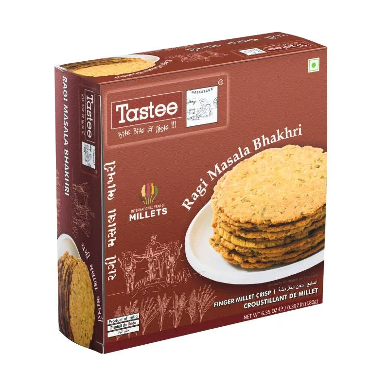 Tastee Bhakhari Ragi Masala - 180g-Global Food Hub