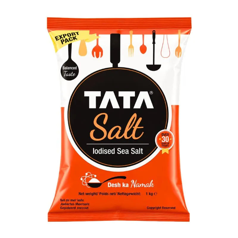 Tata Iodised Sea Salt Export Pack - 1Kg-Global Food Hub