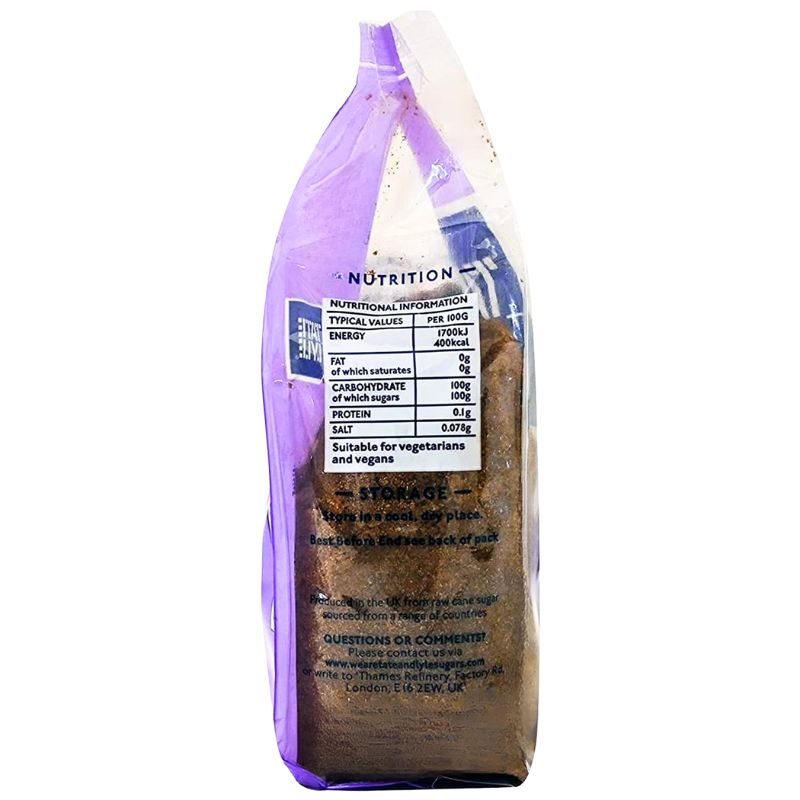 Tate Lyle Dark Brown Soft Pure Sugar Cane - 500g-Global Food Hub