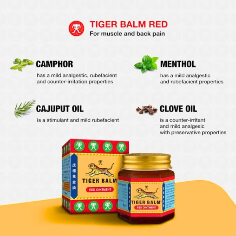 The Original Tiger Balm Red - 20g-Global Food Hub