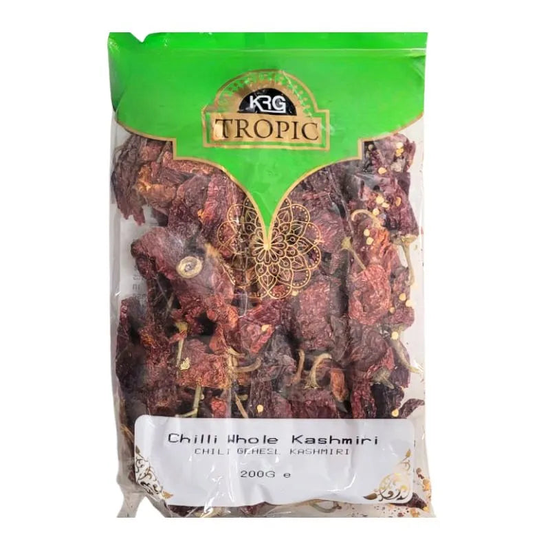 Tropic Kashmiri Chilli Whole - 200g-Global Food Hub