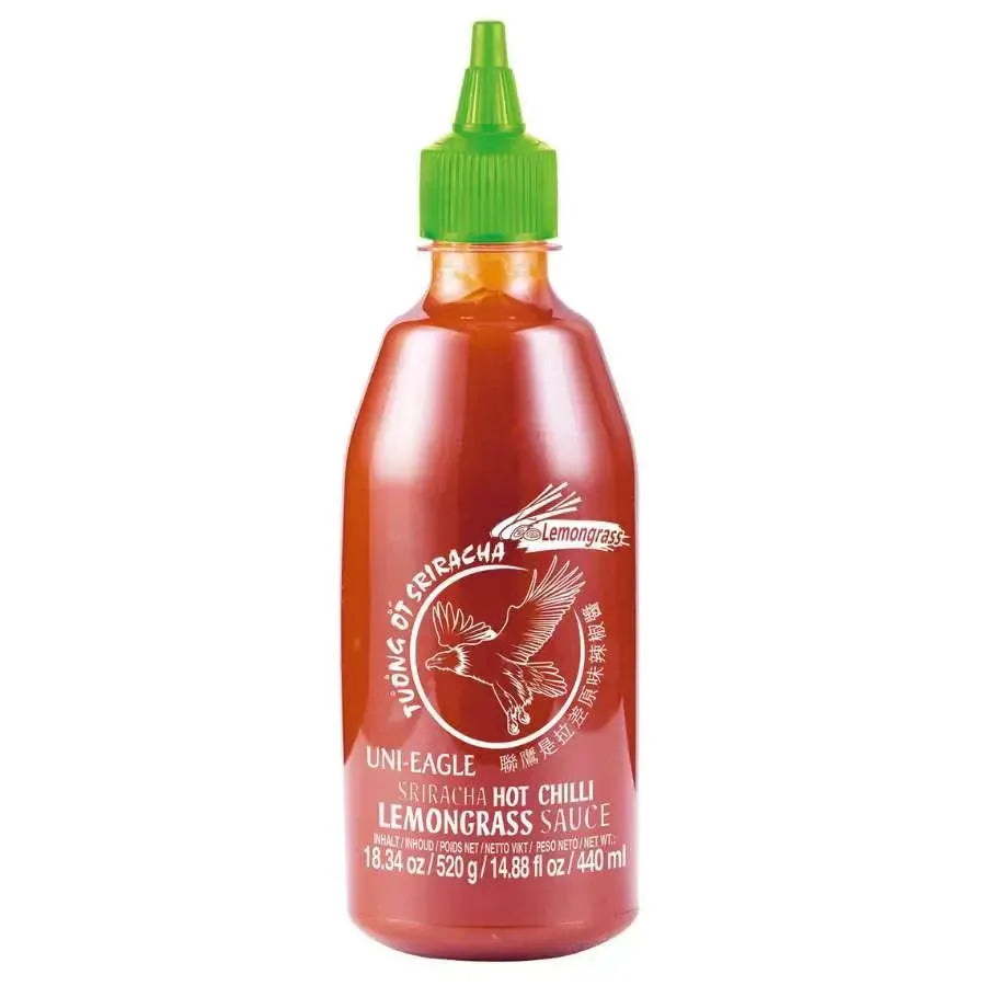 Uni-Eagle Sriracha Hot Chili sauce with Lemongrass - 520g-Global Food Hub