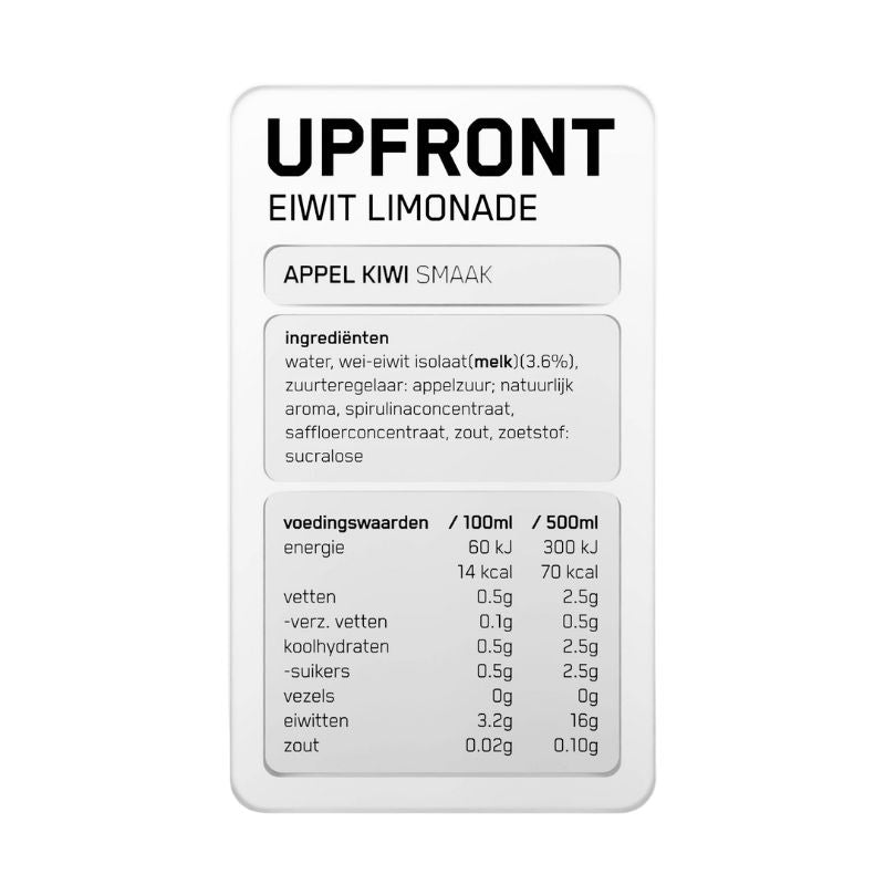 Upfront Protein Lemonade Apple Kiwi - 500ml-Global Food Hub