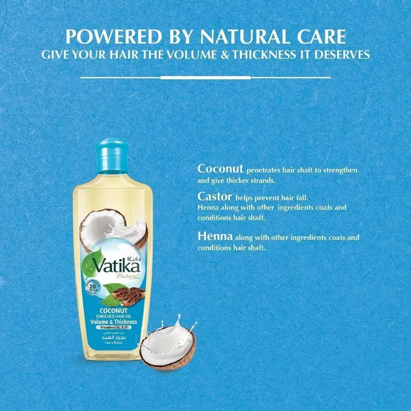 Vatika Coconut Hair oil - 200ml-Global Food Hub