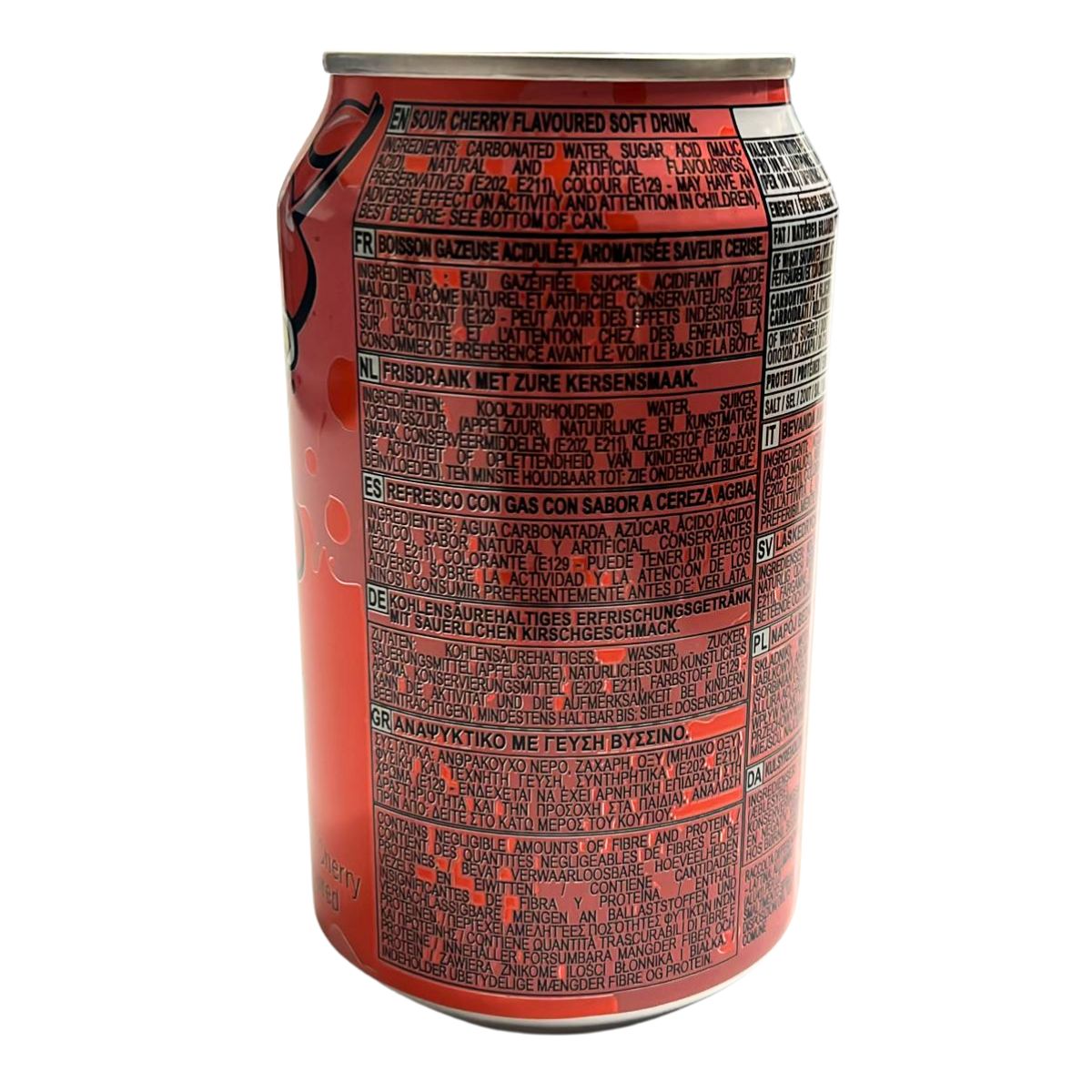 Warheads Black Cherry Sour Soda - 330ml-Global Food Hub