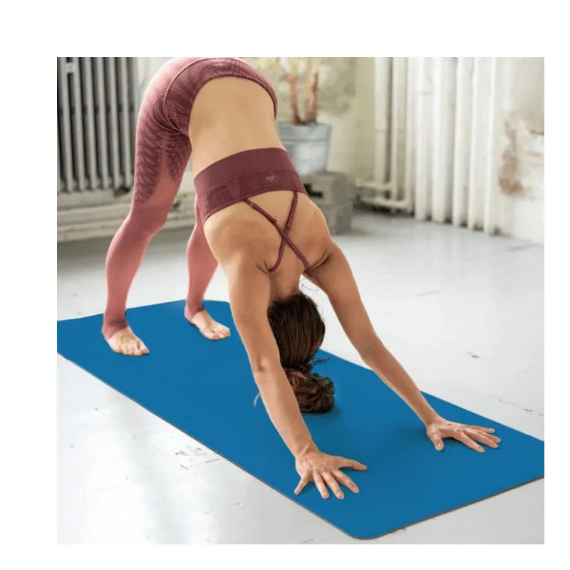 Yoga Mat Extra Thick 6 mm in Blue – 183 x 61 cm-Global Food Hub