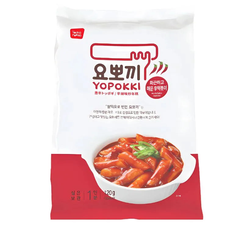 Yopokki Korean Rice Cake Instant (Spicy Topokki) - 120g-Global Food Hub