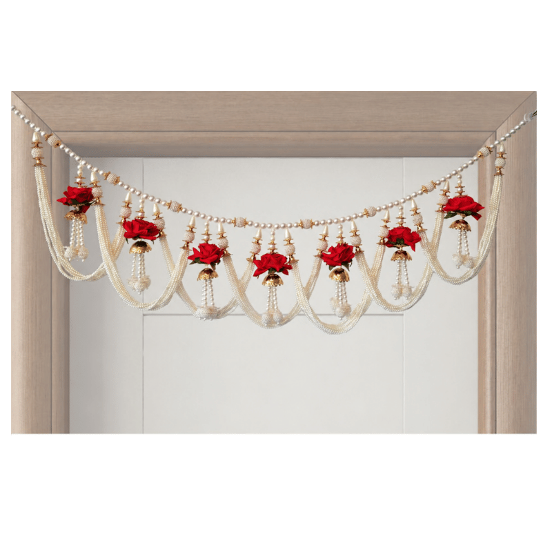Premium Fancy Toran Red Flower -ES11