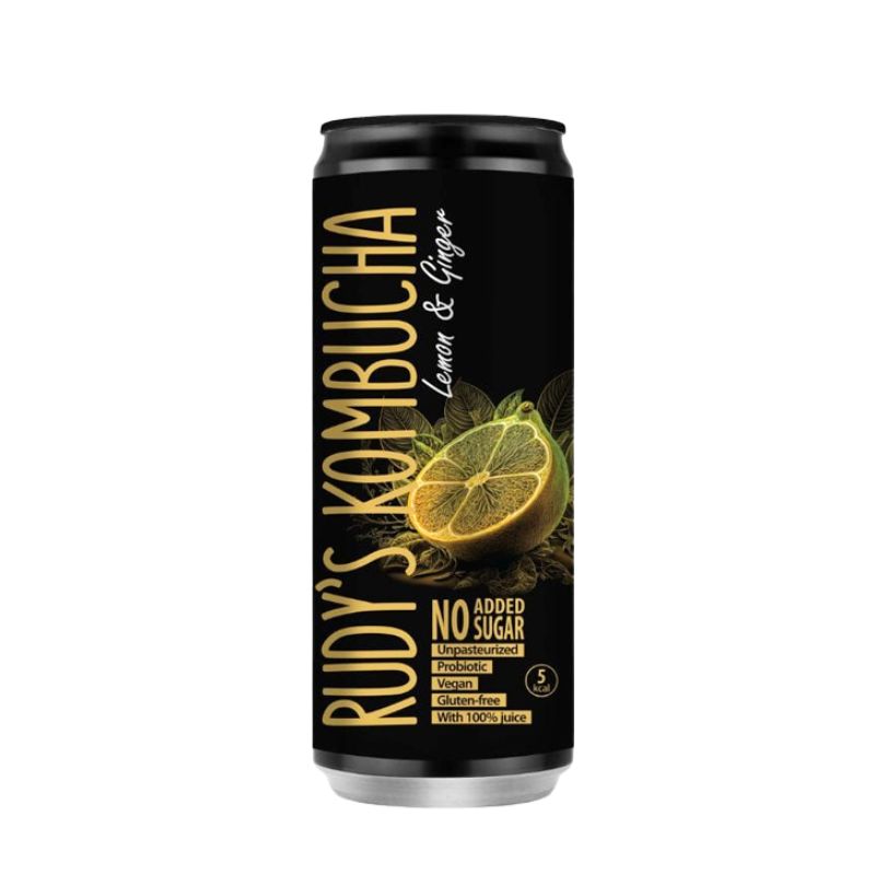 Rudy’s Kombucha Lemon & Ginger- 330ml