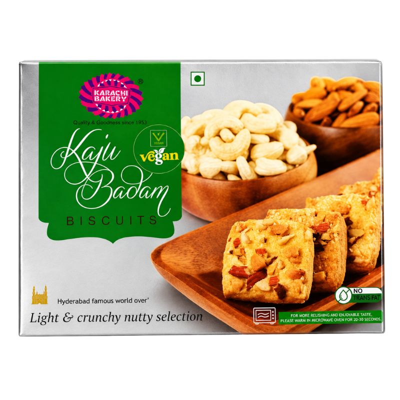 Karachi Bakery Vegan Kaju Badam Biscuits - 400g