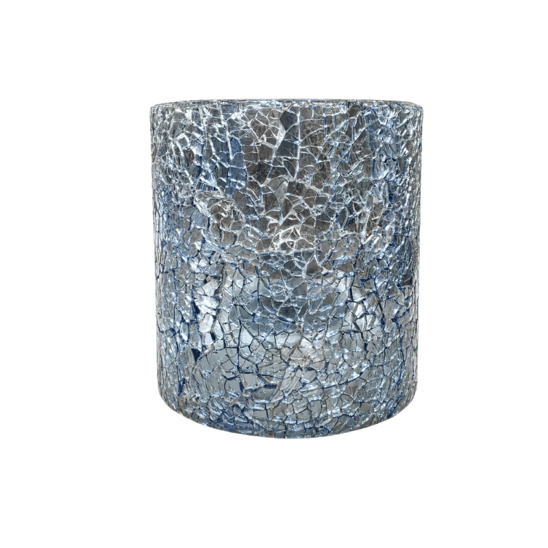 Mosaic Tealight Holder – Reflective Glass Candle Decor