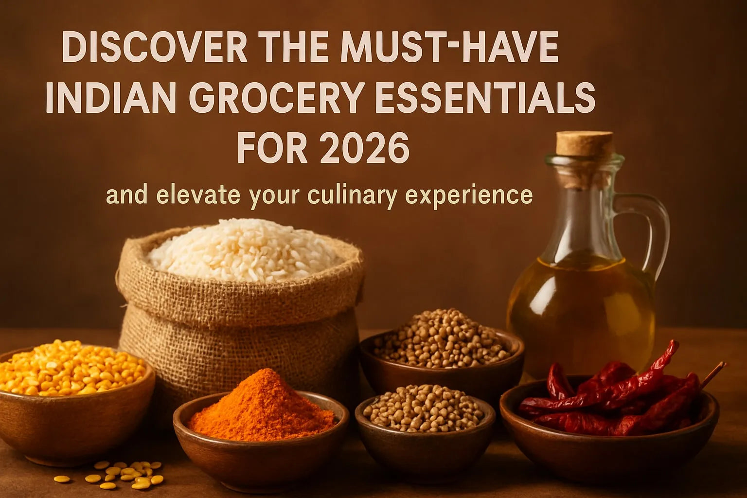 12 Essential Indian Grocery Items You Need in 2026