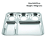Stainless Steel Premium Thali 34X27cm