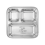 Stainless Steel Plate / Thali 21X21 cm