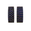 Glass Bangles Stone Work Set of 12 - Royal Blue - 2.6